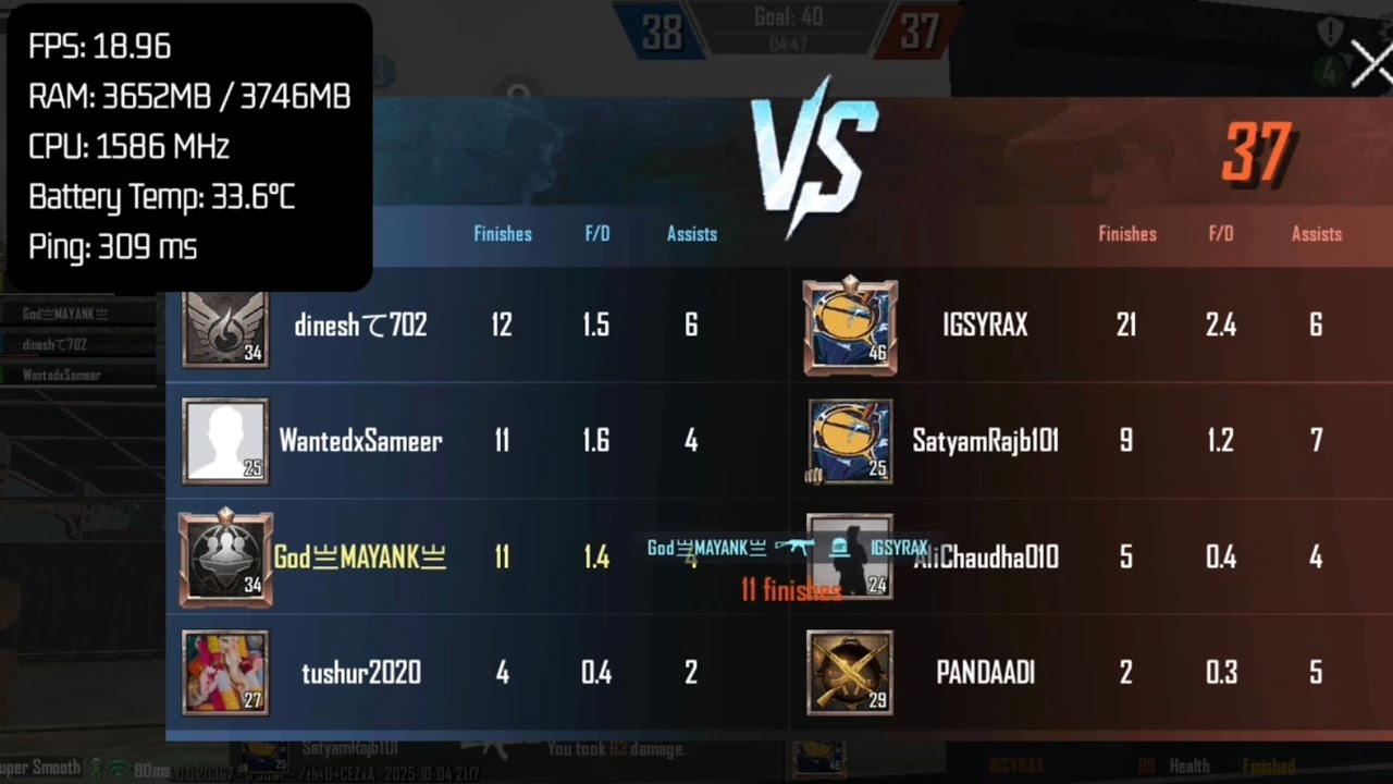 20fps Bgmi TDM gameplay #bgmi #pubg #pubgmobile #gaming #video #videogame #1vs4 #tdm #freefire 
