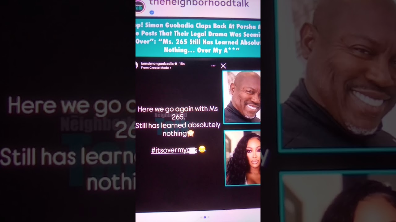 porsha Williams and Simon trending? #porshawilliams #simonguobadia #rhoa #shorts
