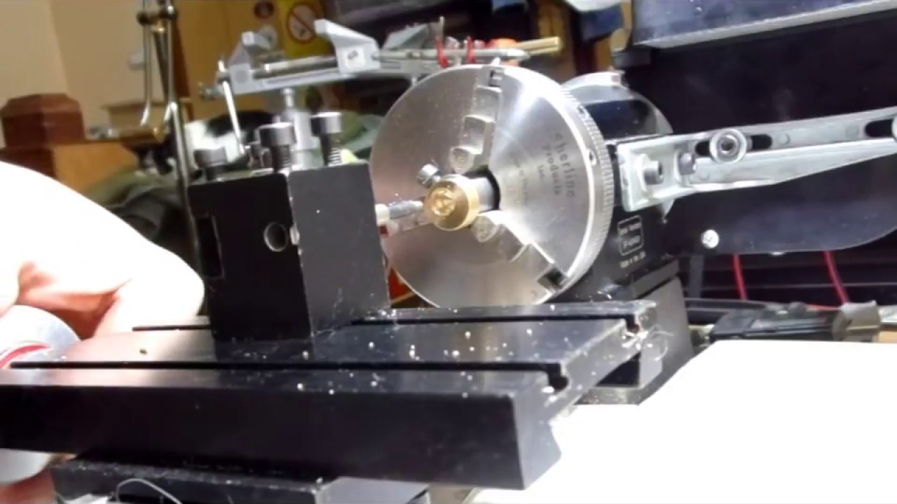 Making direct drive rotary tattoo machine eccentric wheel using sherline lathe