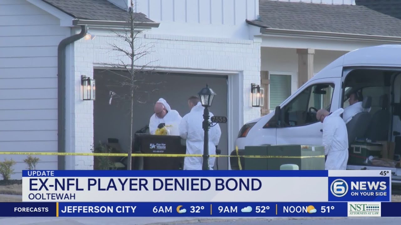 Bond denied for ex-NFL player charged with murder in Tennessee