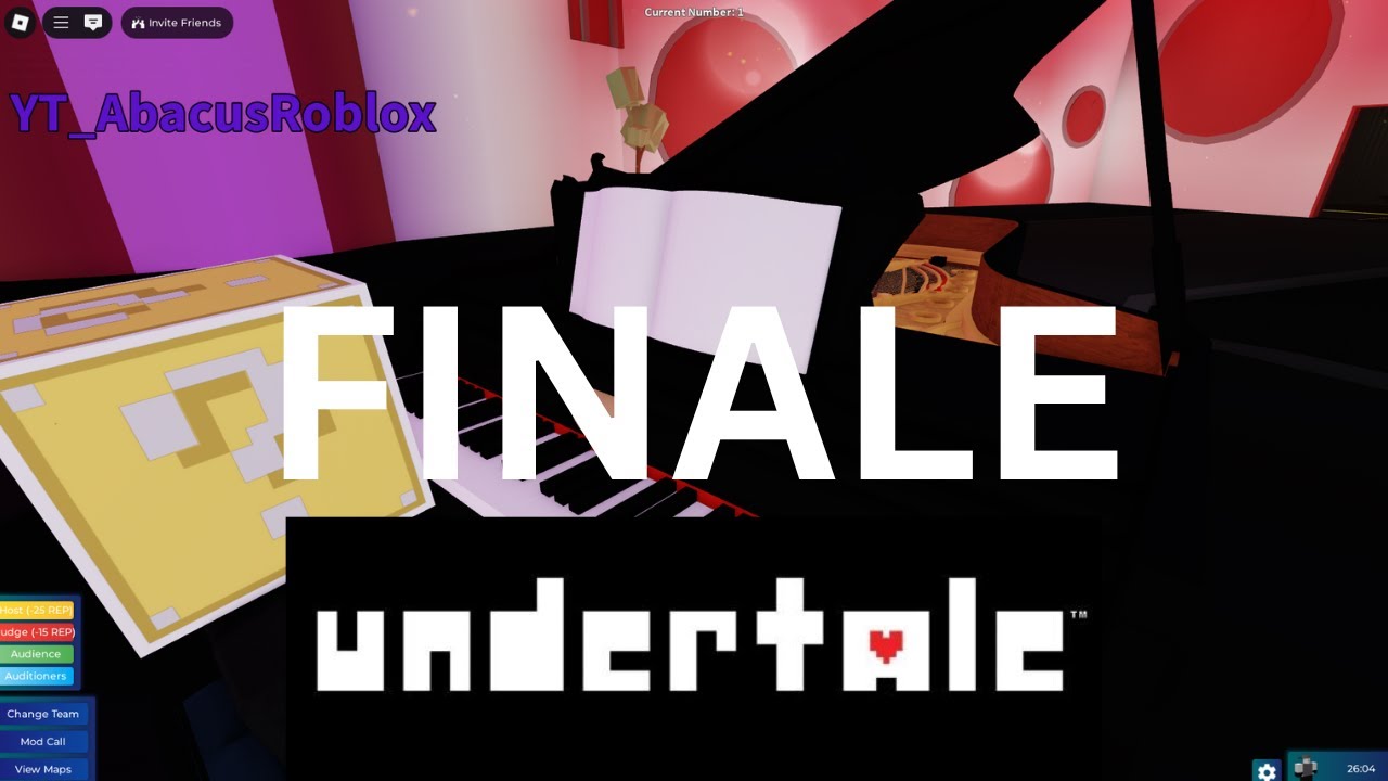 FINALE // Undertale Roblox got talent Piano [SHEETS]
