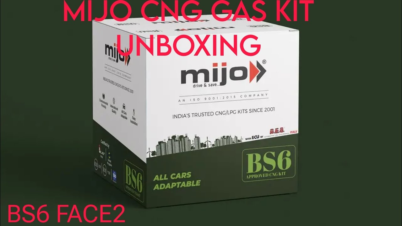 MIJO BS6 FACE2 CNG GAS KIT UNBOXING|| TOP CLASS QUALITY