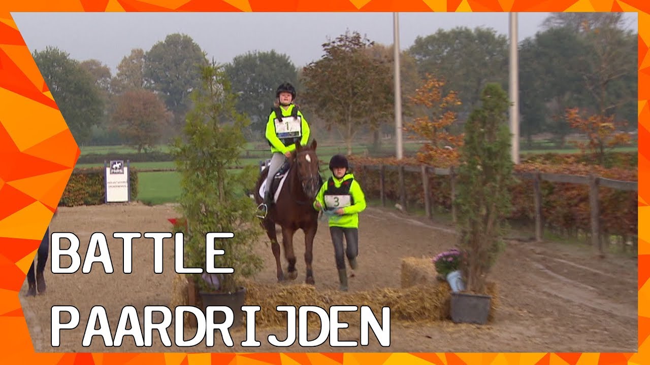 Battle Paardrijden met Jordy Wilken en Renske Kroeze | ZAPPSPORT