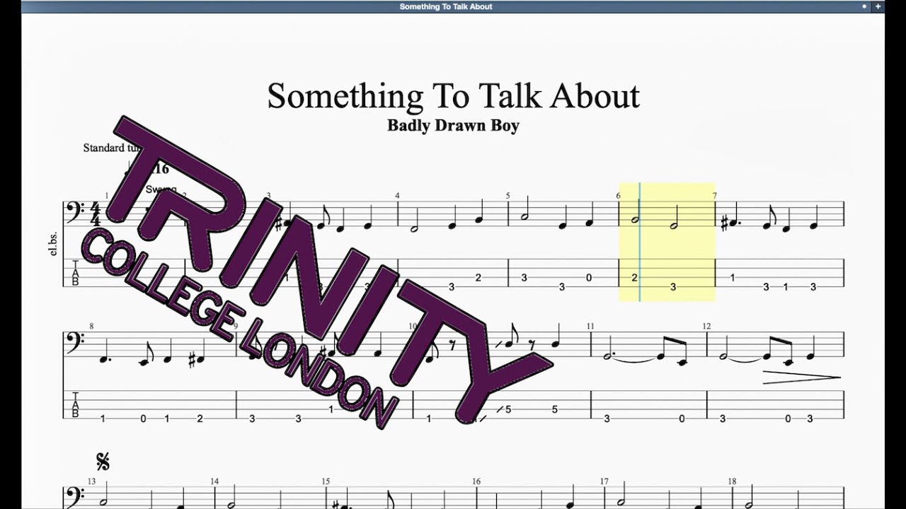 Something To Talk About Trinity Grade 2 Bass