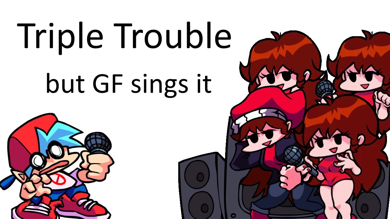 REMASTERED Triple Trouble but Girlfriend sings it (FNF vs Sonic.exe cover)