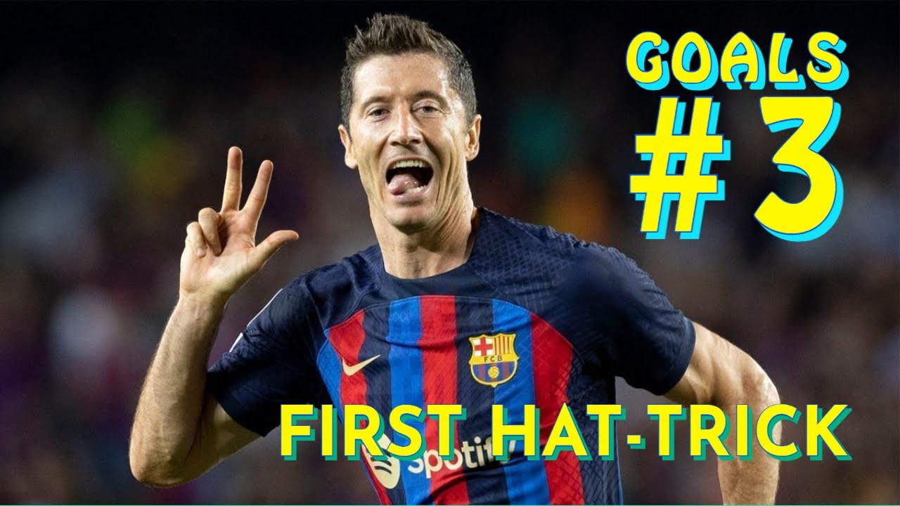 🔵🔴Robert Lewandowski scores his first hat-trick for FC Barcelona vs. FC Viktoria Plzeň (UCL 2022/23)