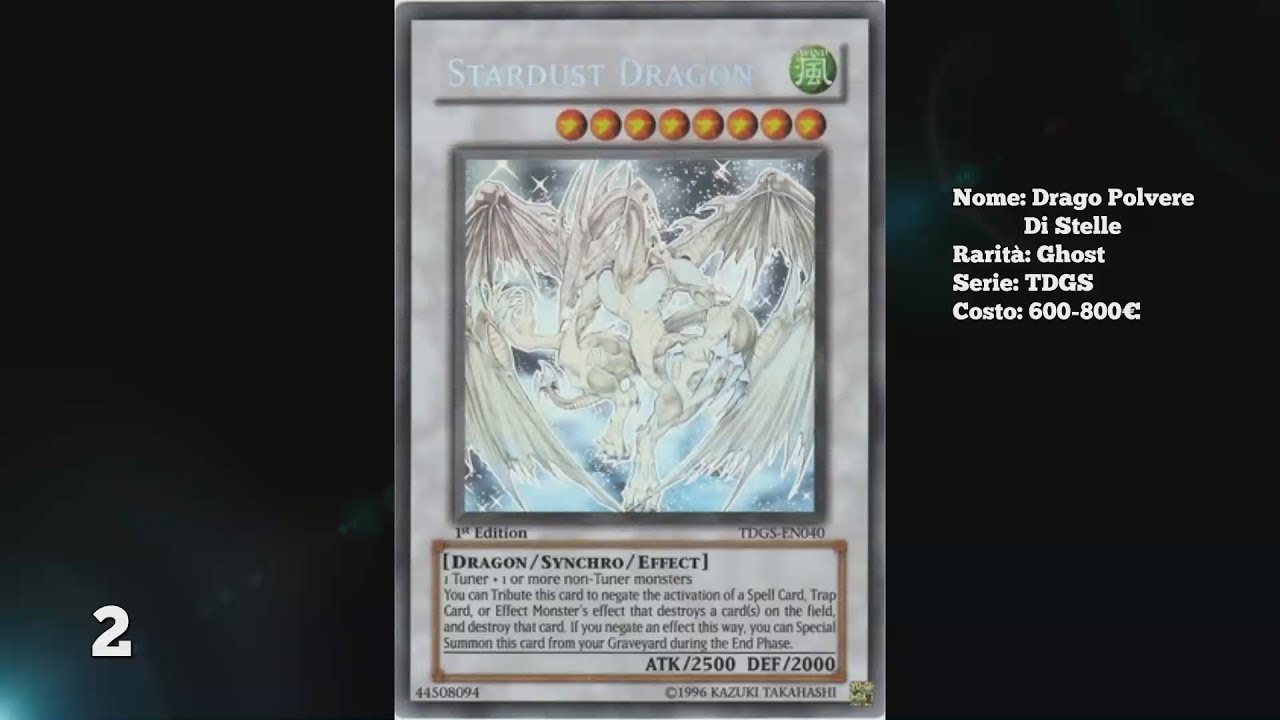 LE CARTE PIU' RARE E COSTOSE DI YUGIOH