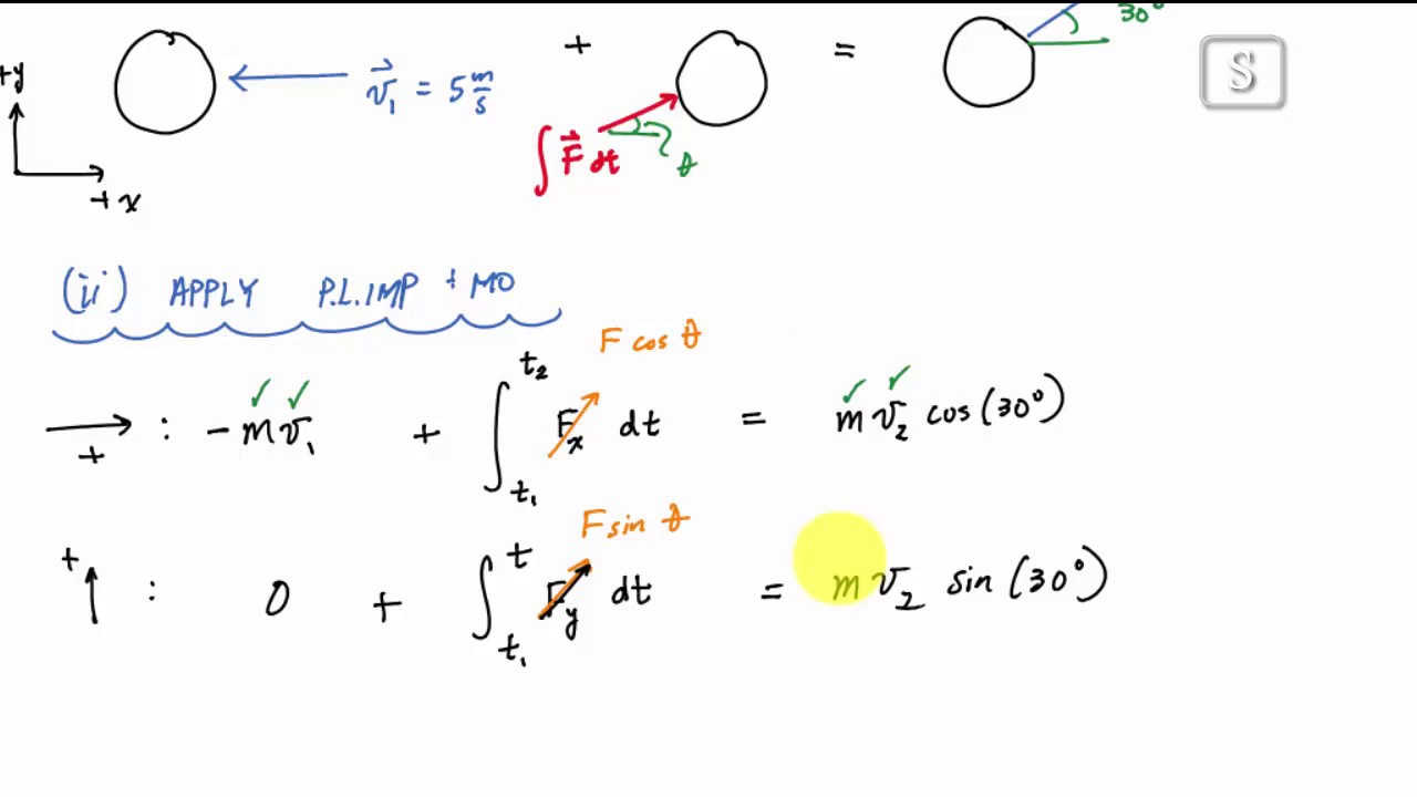 Linear Impulse and Momentum Example 1 - Engineering Dynamics