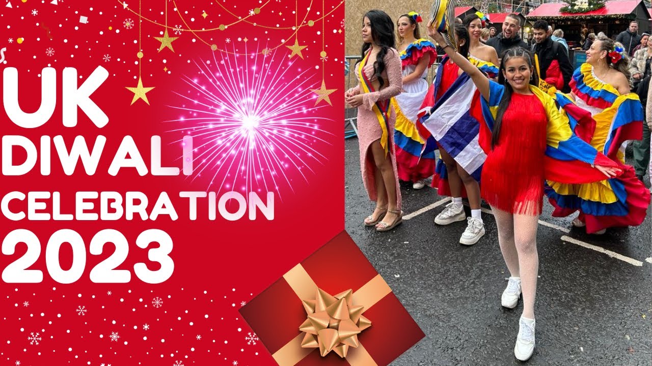 Diwali Celebrations in UK | Indian, Scottish and Columbian Dance - Part 1