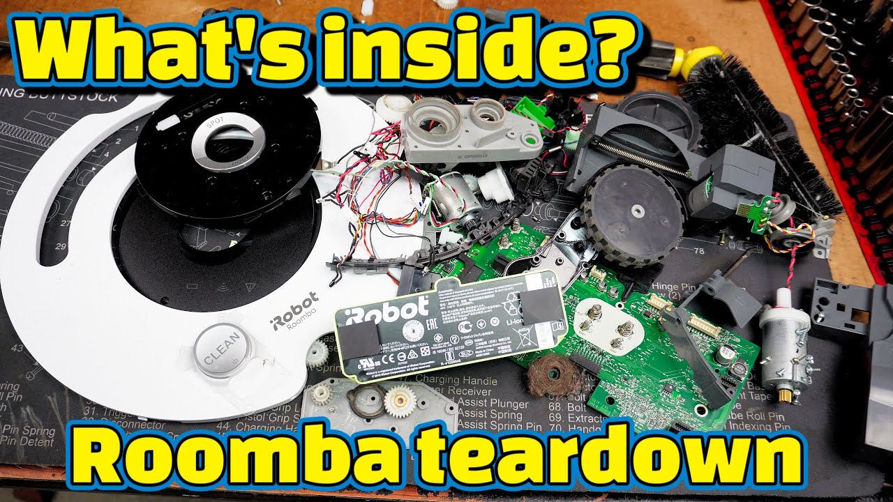 Что внутри пылесоса iRobot Roomba? Видео полной разборки