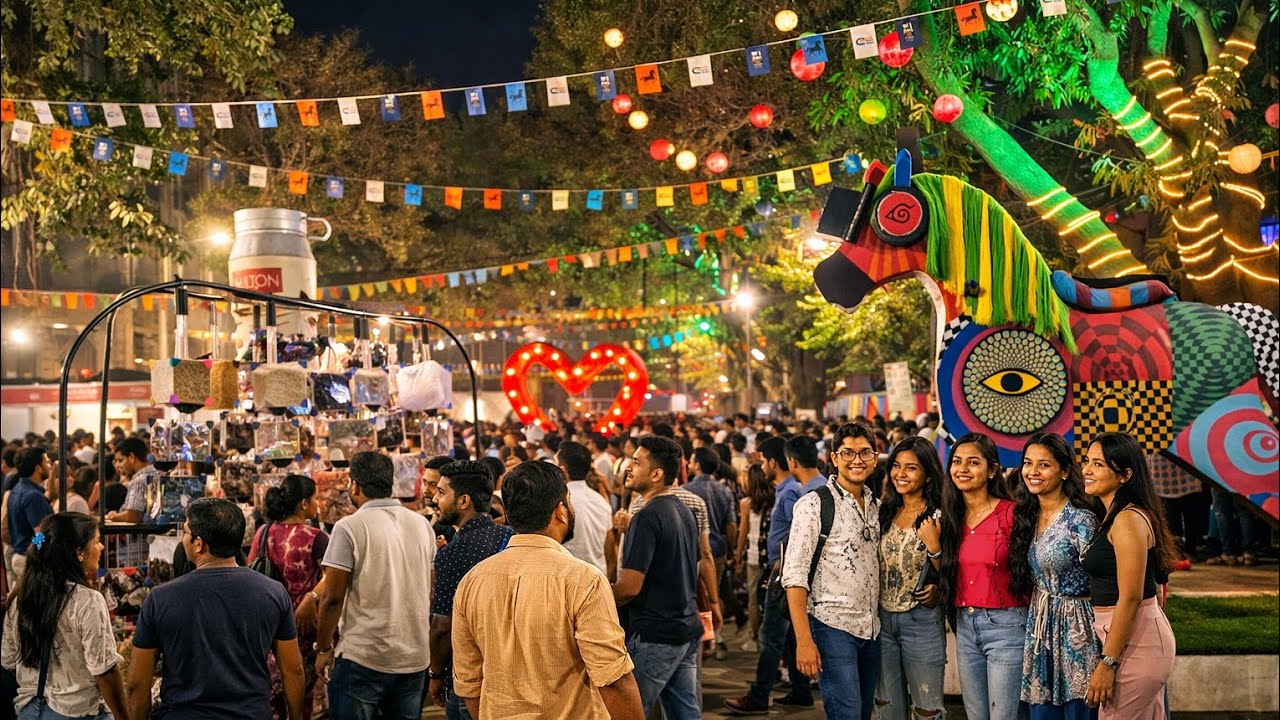 Last Day Crowd at Mumbai Kala Ghoda Art Festival 2026 | Mumbai Walk | 