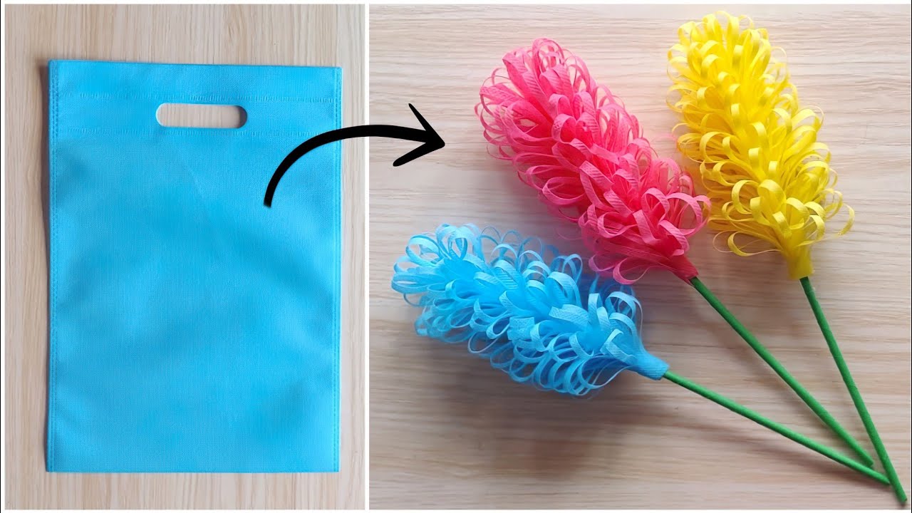 Flowers Making With Cloth Bag | DIY | Best Out Of Waste