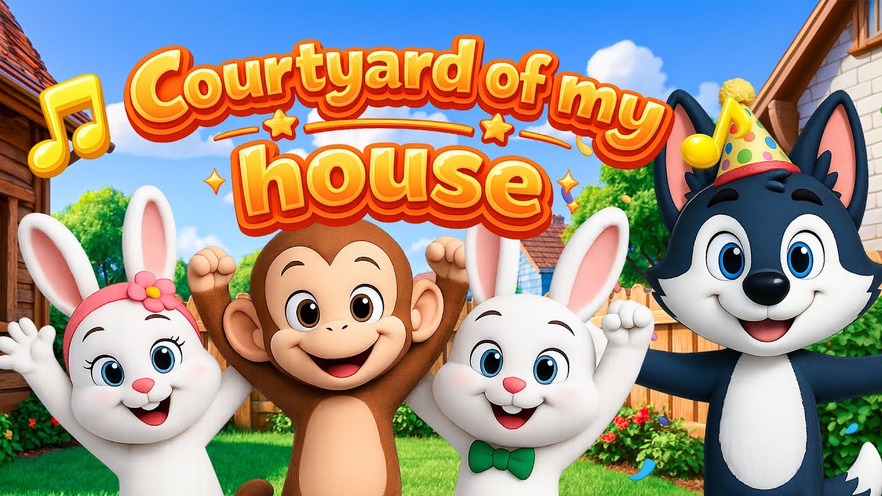 🎶 My House Patio Song 🏡 | Kids Songs | Percy The Wolf