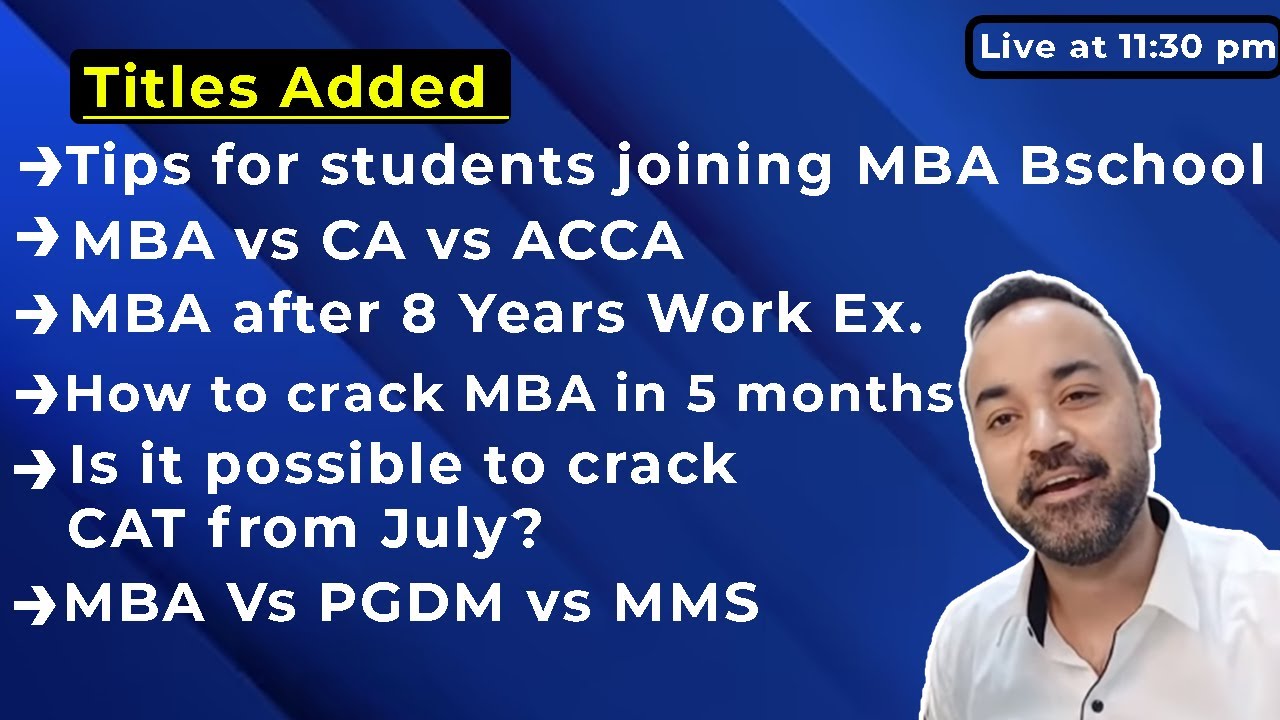 CAT 2023 and MBA Preparation | IIM Selection criteria | Ask me anything !