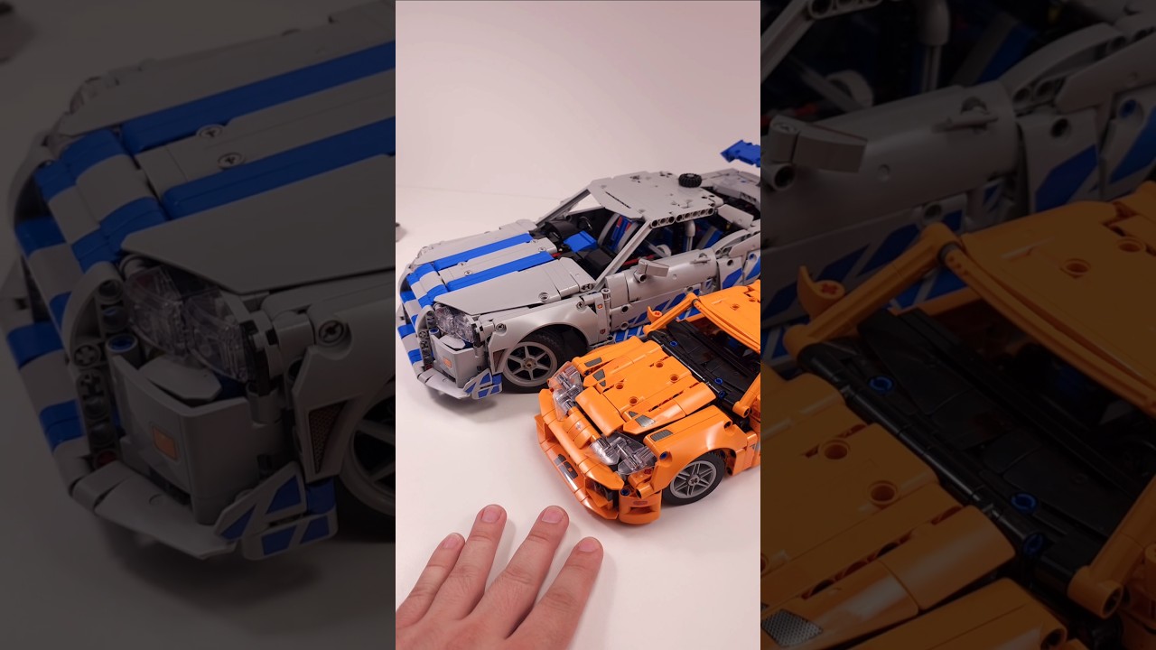 LEGO Technic 2 Fast 2 Furious Nissan Skyline GT-R (R34)(42210) vs Toyota Supra MK4 (42204) 