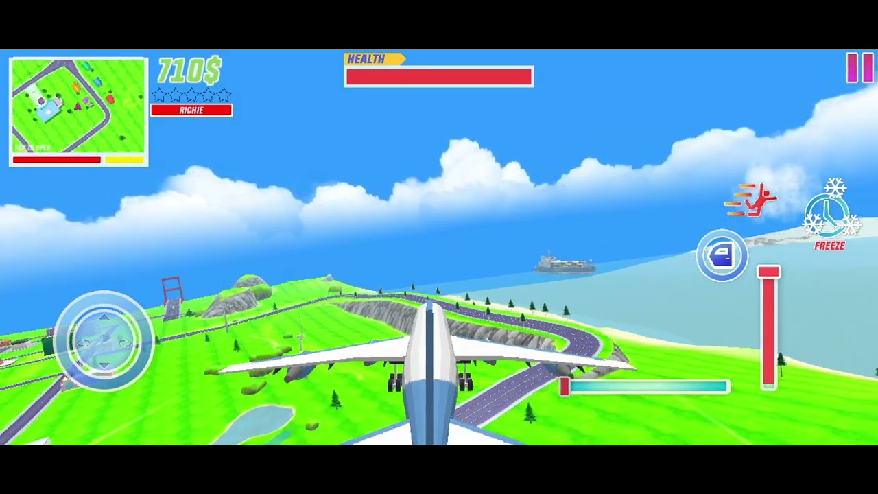 volando avión ✈️ cerca del Área 51 en dude Theft Wars 5 Bad ending