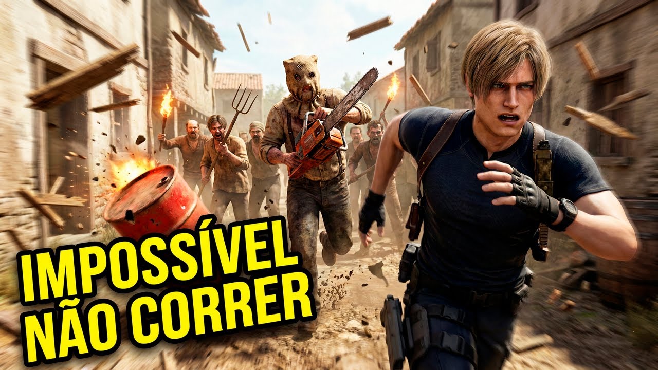 Resident Evil 4 Clássico Está Lindo! O Teste do Vilarejo em FULL HD Dublado (PCSX2)