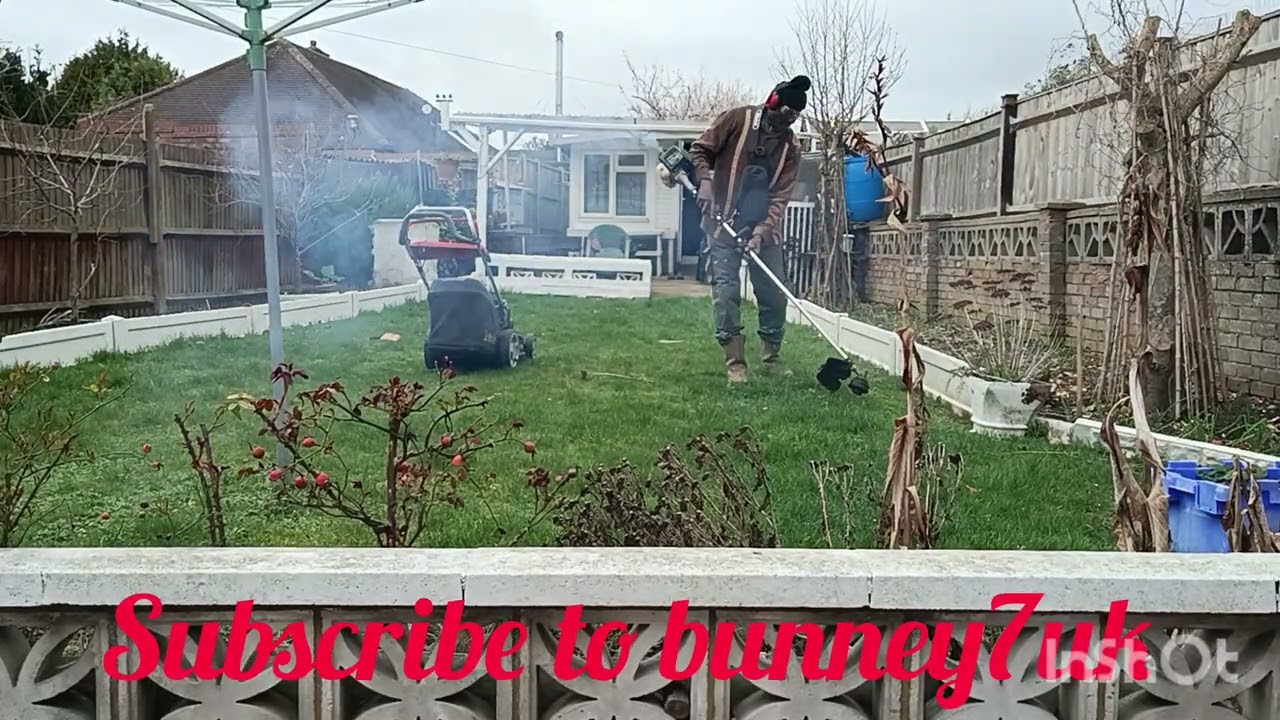 Cutting my grass for the first time in February 2026