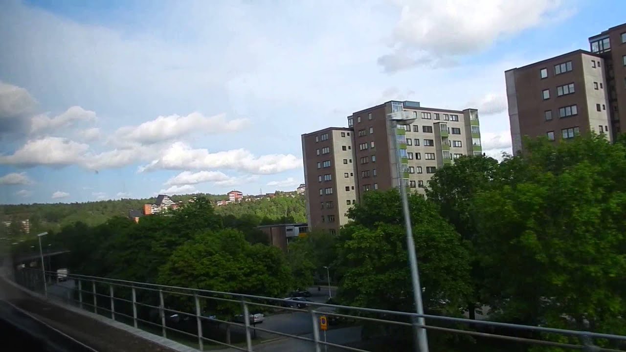 Stockholm - Tunnelbana Ride - Red Line (Norsborg Branch) 2015 06 21