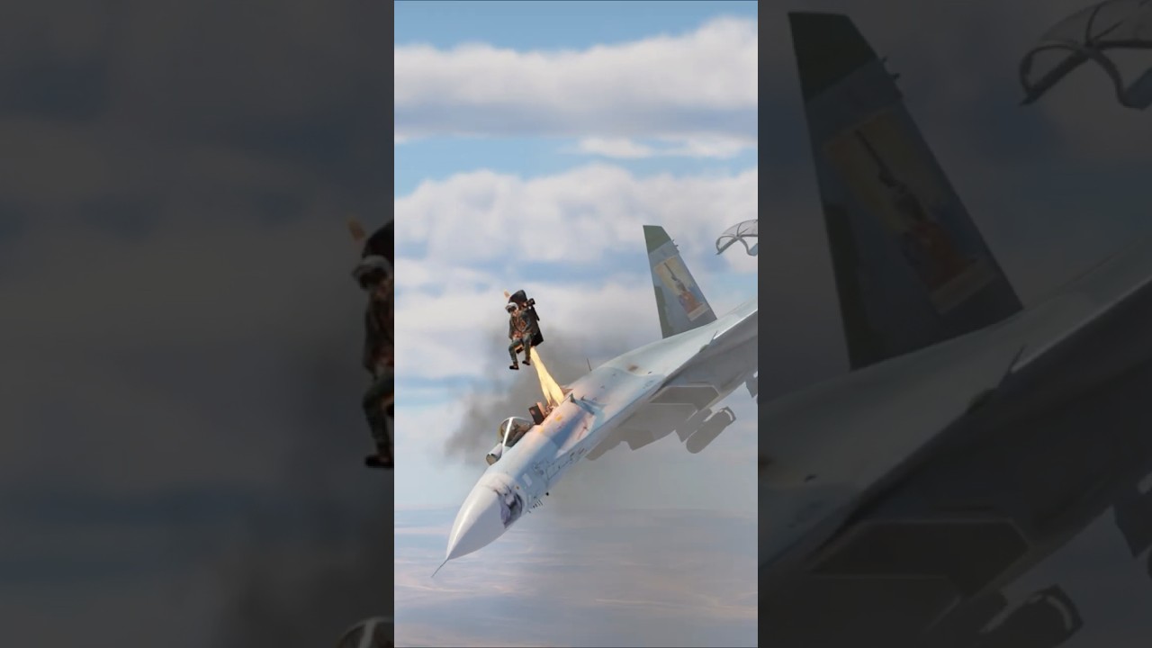 Pilot Ejection Vs Fighter Jet In Midair Crisis.