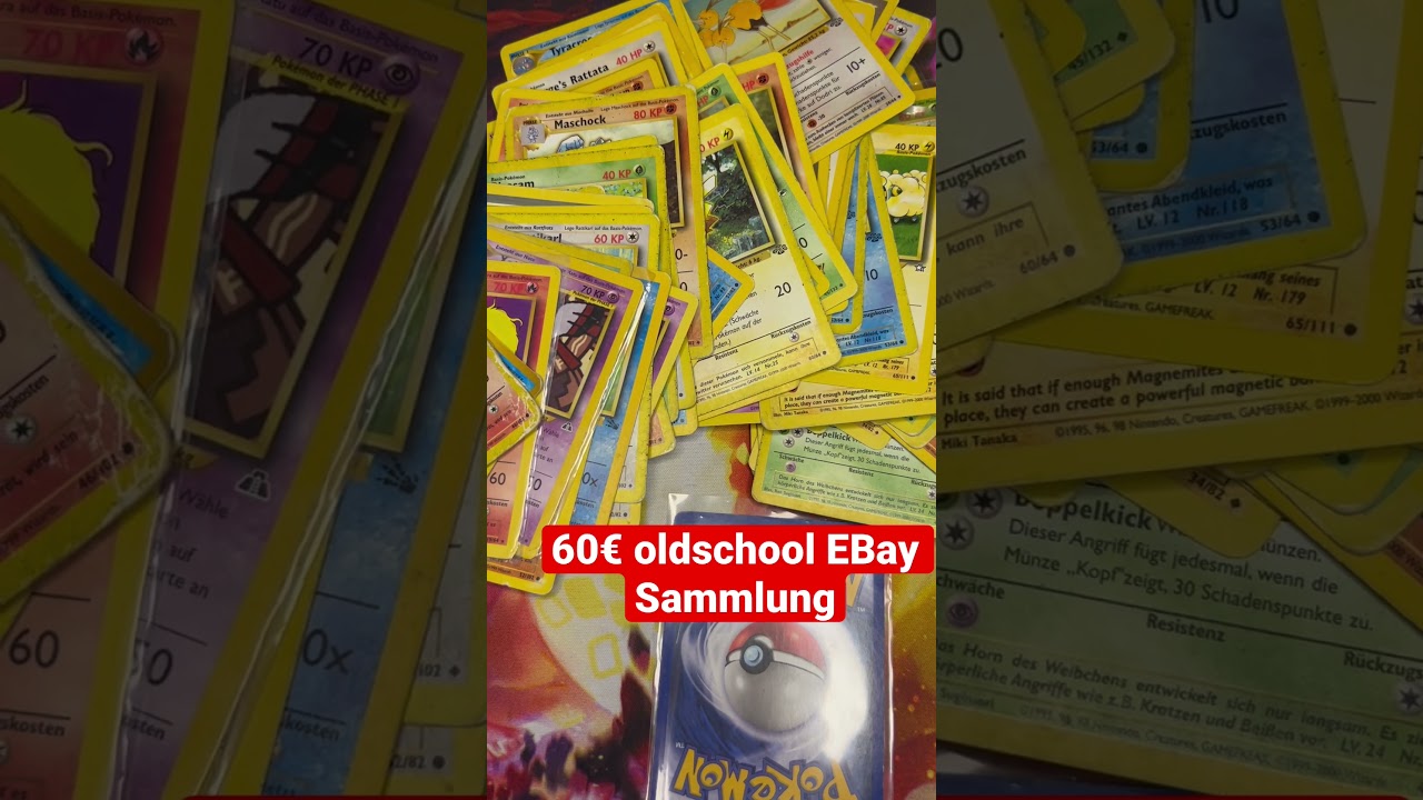 Unglaubliche Entdeckung! 60 EBay-Pok&eacute;mon-Sammlung mit Base-Set und vielen seltenen Karten #pokemon