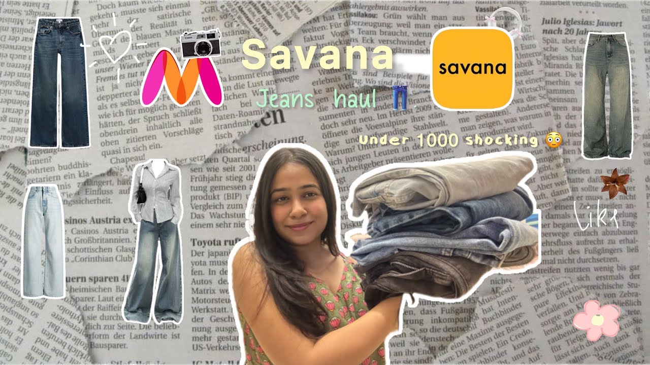 Must-Have SAVANA Jeans! High-Waist,Trendy & Under ₹1000 Try On Haul //Himanshi Aggarwal