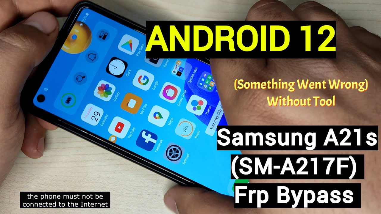 Samsung A21s ( SM-A217F) Frp Bypass/Unlock Google Account Lock Android 12 Without Credit/Tool