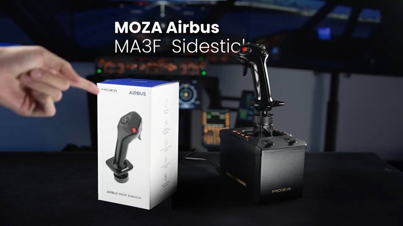Introducing the MOZA x Airbus MA3F Captain&rsquo;s Left-Hand Sidestick Grip