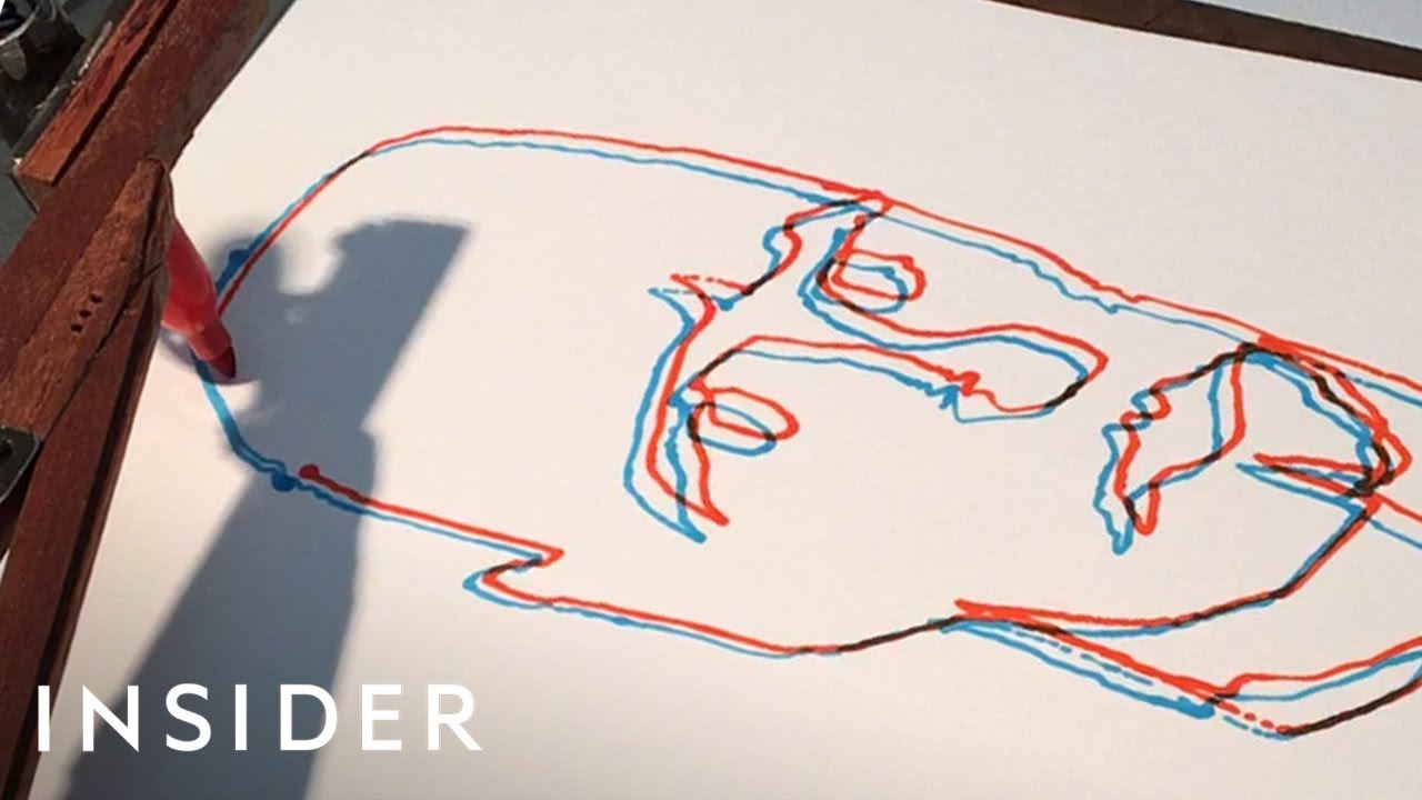Drawing Machine Makes Selfies