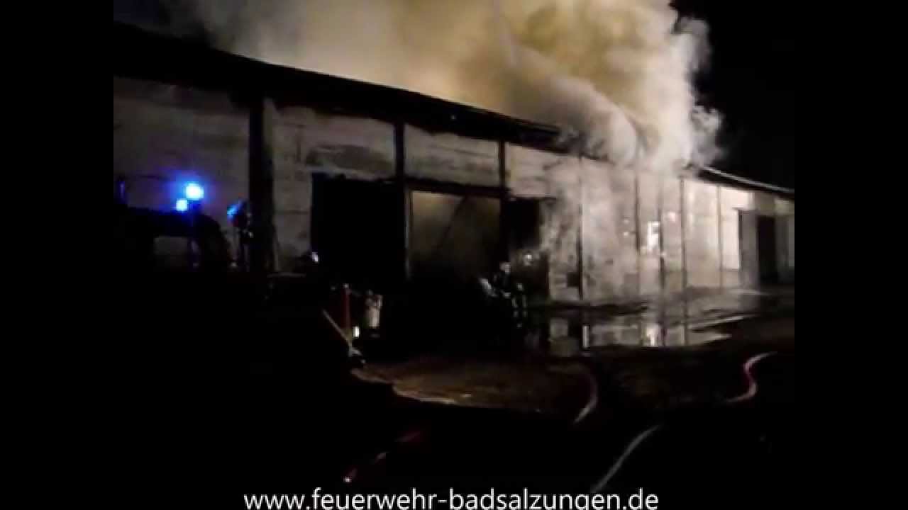 Die Feuerwehr Bad Salzungen beim Großbrand in Langenfeld!
