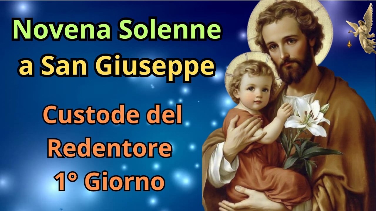 🔴Novena Solenne a San Giuseppe  1° Giorno |  Custode del Redentore   🙏🙏🙏💖