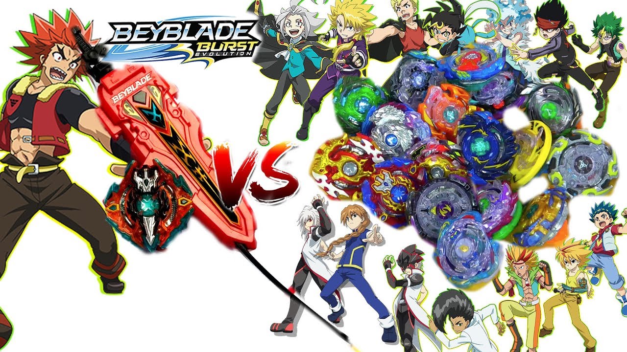 NEW SWITCHSTRIKE XCALIUS X3 + SWORD LAUNCHER VS ALL SWITCHSTRIKE BEYS BEYBLADE BURST EVOLUTION BATTL
