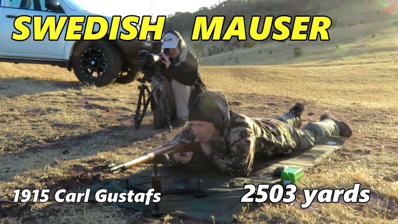Swedish Mauser at 2500 yards (6.5 x 55)