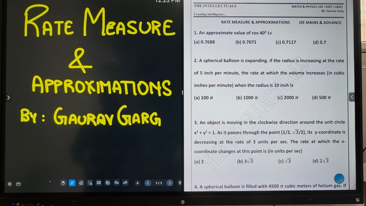 945. RATE MEASURE & APPROXIMATION I AOD I GAURAV GARG 