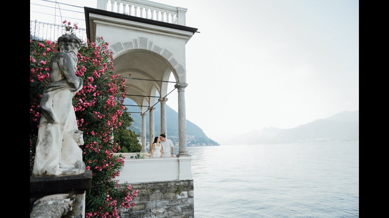 Evangelia & Joseph, a secret romantic proposal on Lake Como at the Villa Monastero