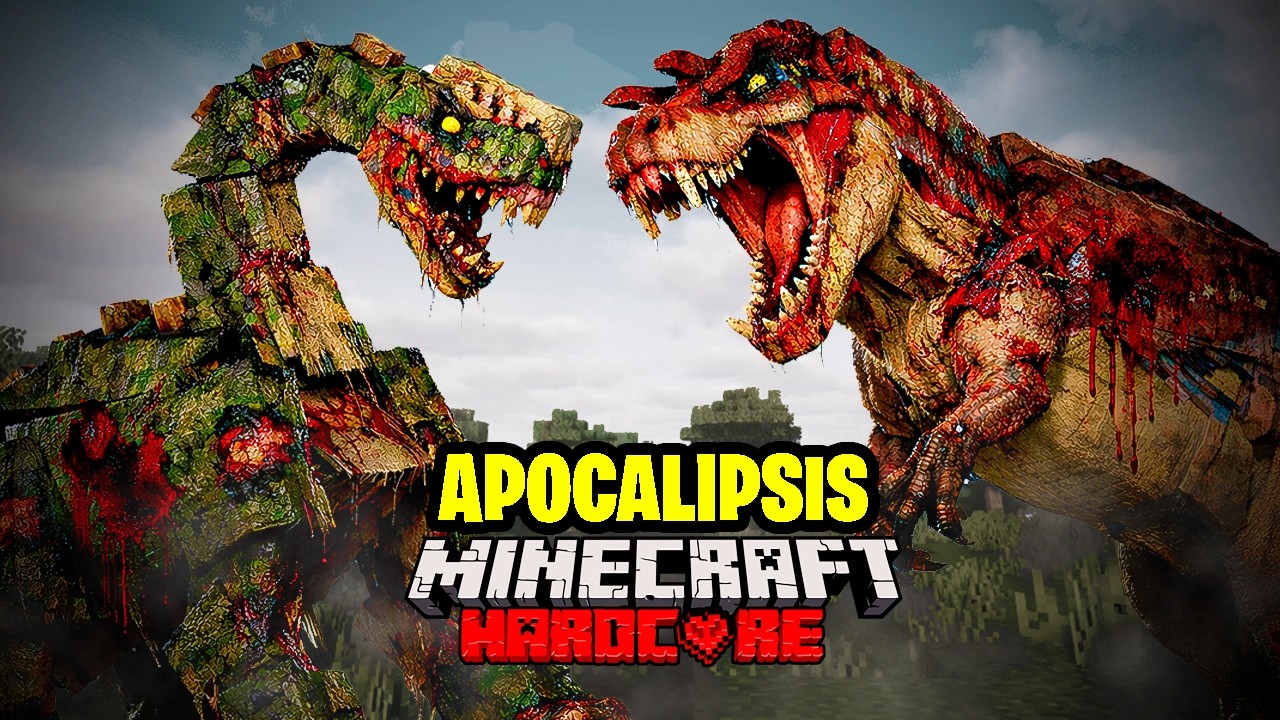DINOSAURIOS PARASITOS vs MI BOMBA NUCLEAR en MINECRAFT