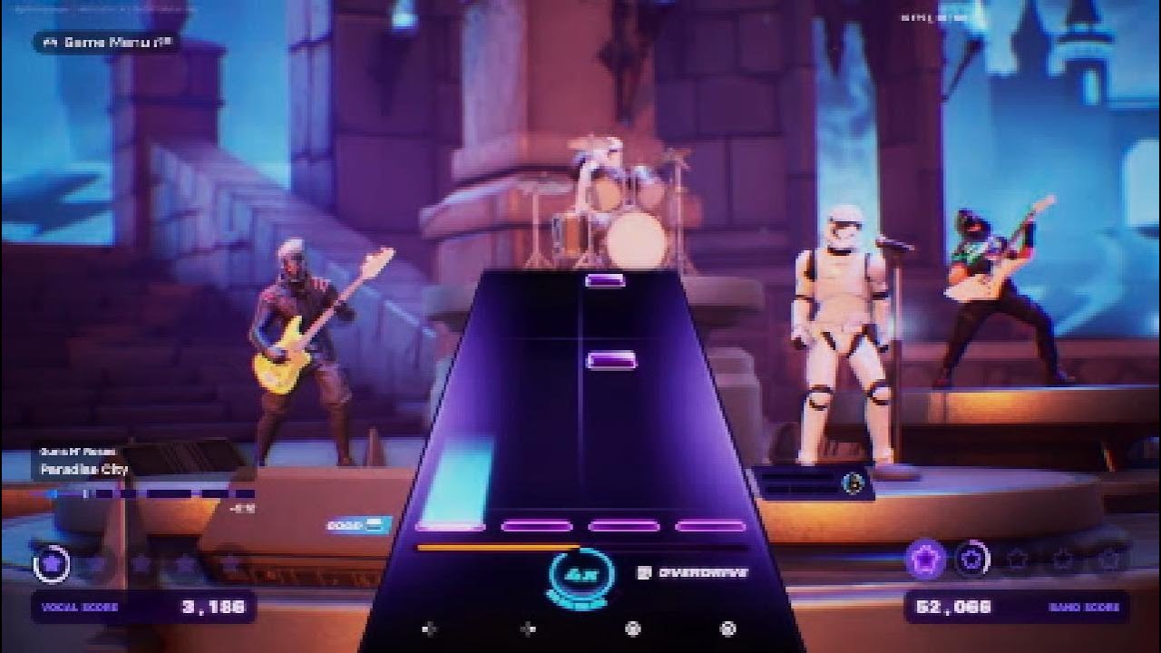 Paradise City GNR Fortnite Festival PS5 4K With @spotkc0929