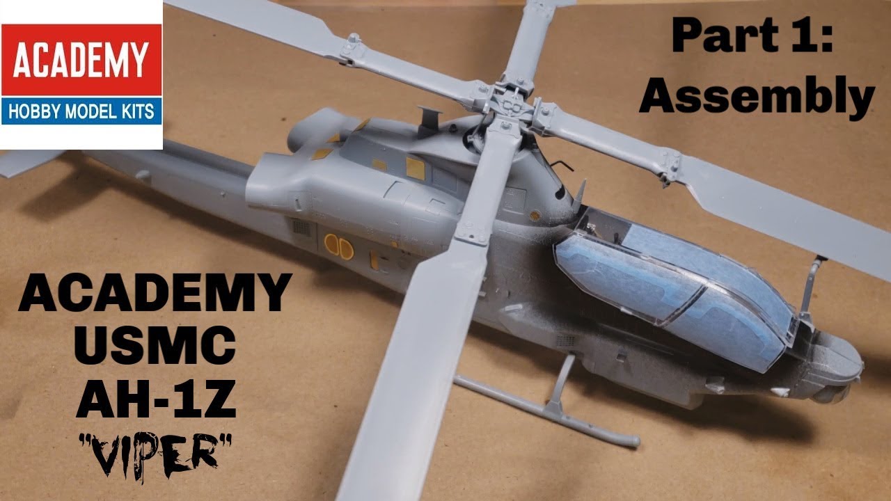 BUILDING the Academy Model AH-1Z 1:35th model helicopter 