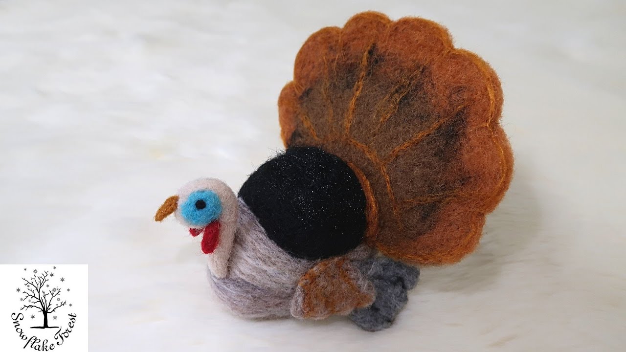 NEEDLE FELTED Turkey Tutorial
