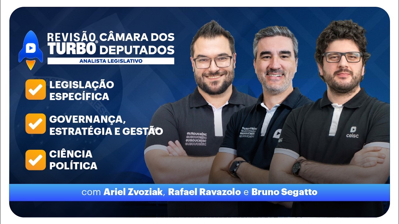 Revisão Turbo CD Analista Legislativo: Leg. Específica, Govern., Estratégia e Gestão e Ciência Pol.