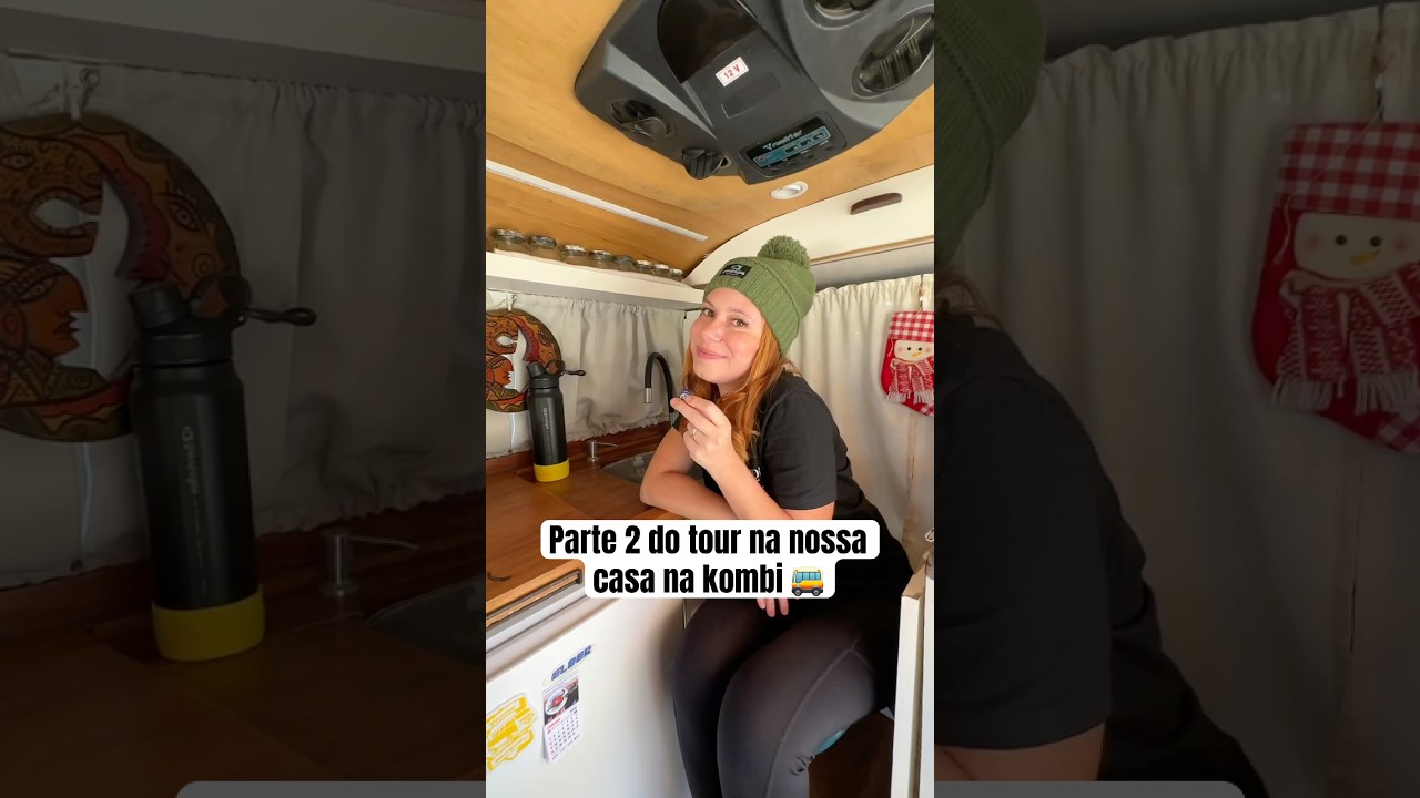 Tour na cozinha da nossa casa de 3m #vanlifetour #motorhome