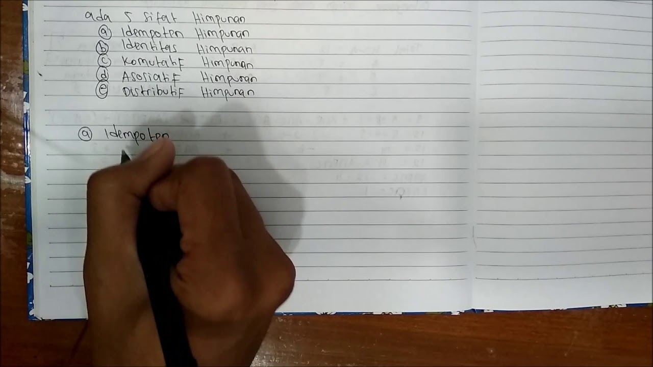 12 Sifat Himpunan Idempoten