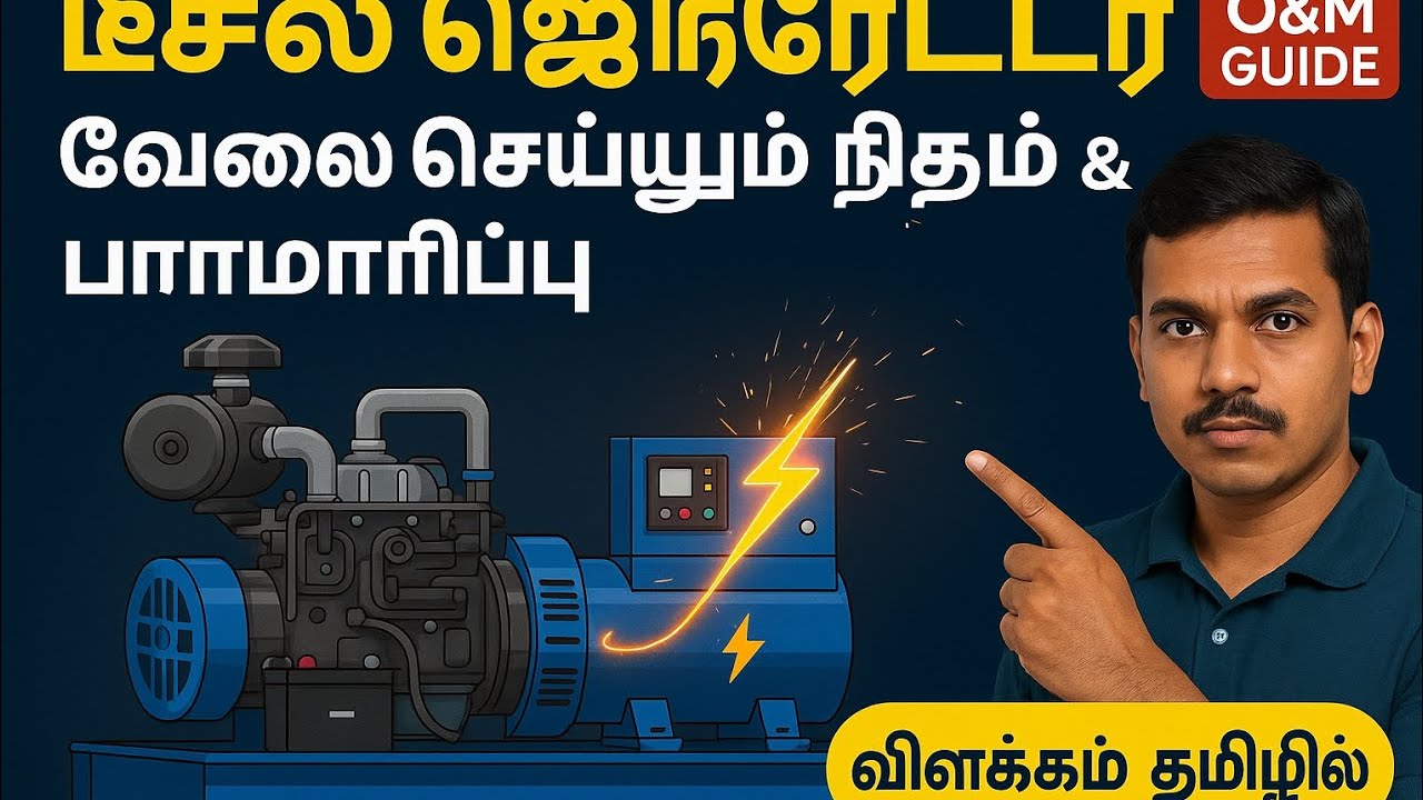 டீசல் ஜெனரேட்டர்: இயக்குவது மற்றும் பராமரிப்பது எப்படி? (முழுமையான வழிகாட்டி)