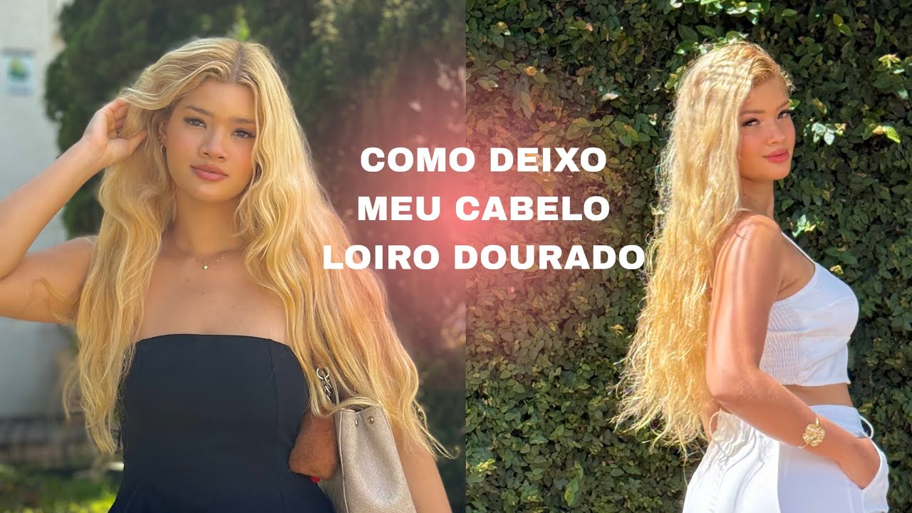 Cabelo loiro strawberry blonde apenas com coloração em casa | passo a passo por Anna Escorsin 