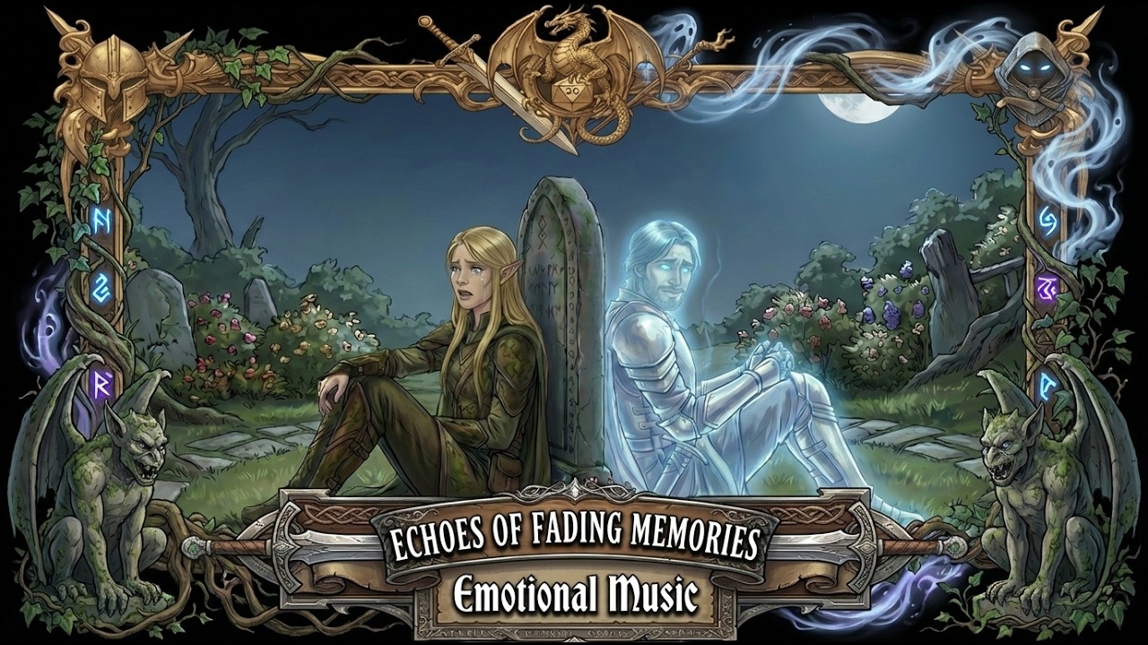 Echoes of Fading Memories 🕯️ Sad D&D Ambience | Character Death & Emotional Music | 1 Hour