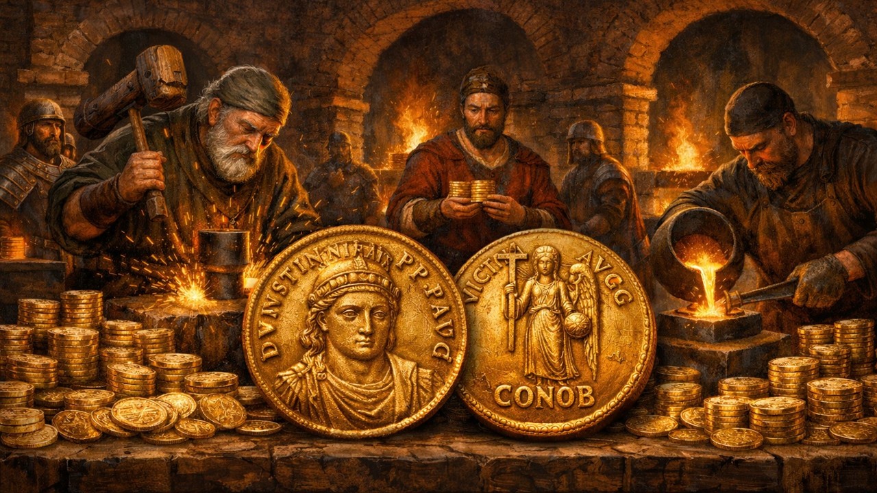 Dentro de la Fábrica Bizantina Solidus: La Moneda de Oro que Definió el Dinero Medieval