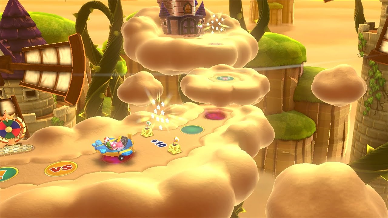 Mario Party 10 Mario Party #604 Toad vs Spike vs Toadette vs Peach Airship Central Master Difficulty