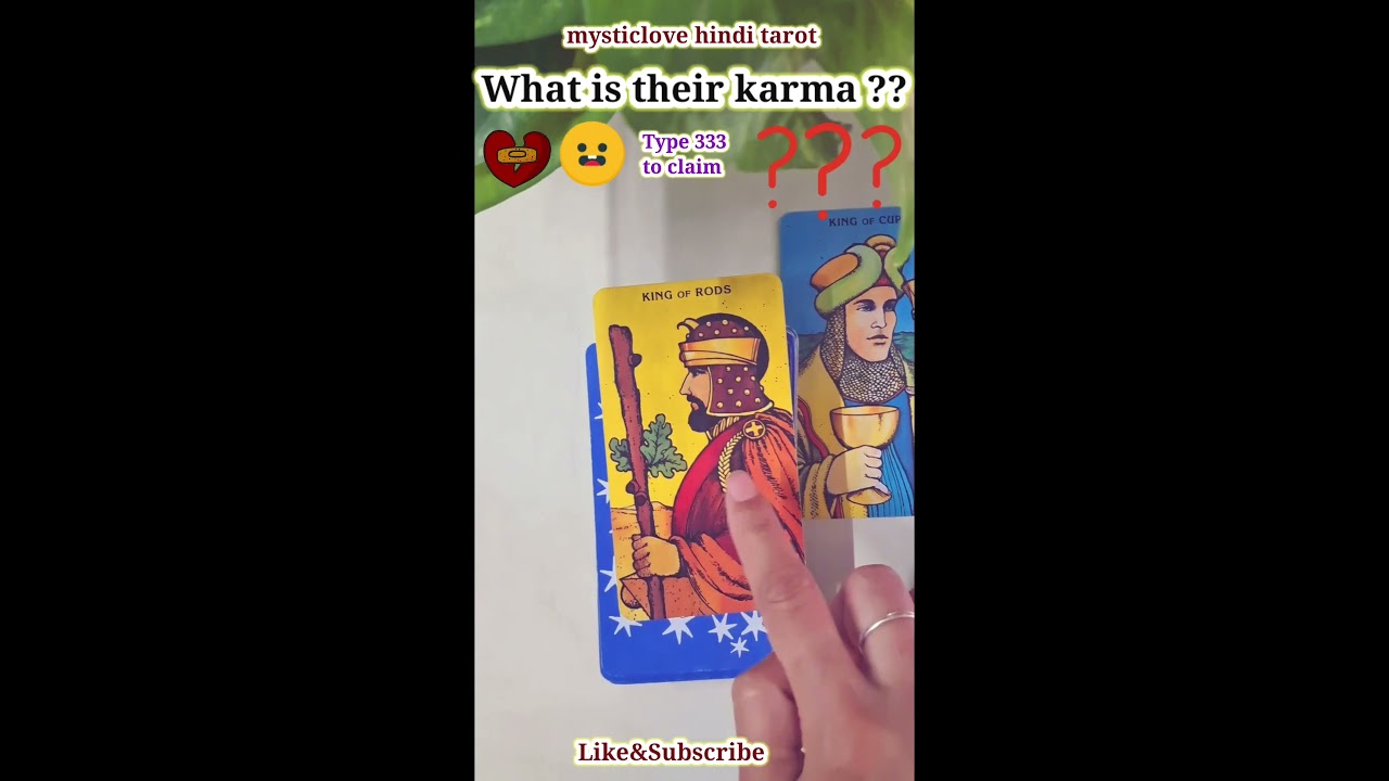 💔Kya Hai Unka Karma??😐💔#hinditarot#tarotshorts#karmatarotreadinginhindi