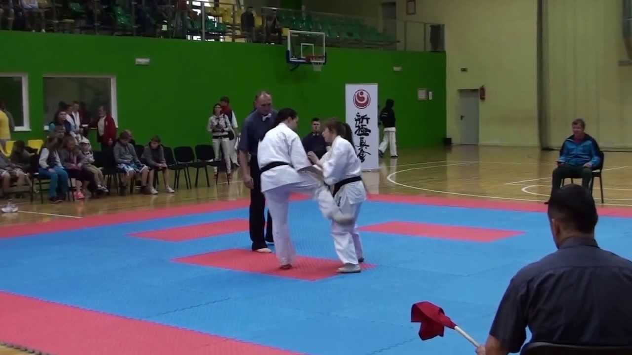 U-22 Lietuvos karate kyokushin čempionatas - Gintarė Tydikaitė knockout