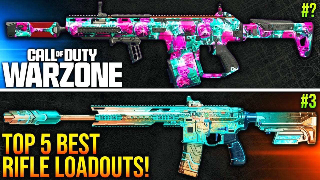 WARZONE: New Top 5 META ASSAULT RIFLE LOADOUTS To Use! (WARZONE Best Weapons)